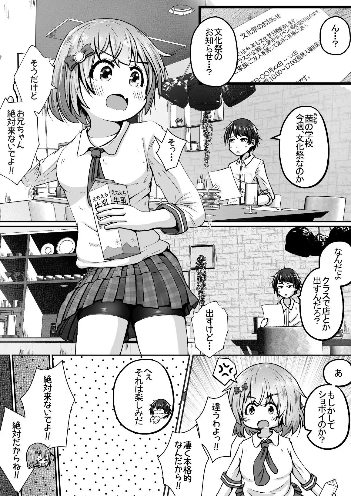 妹の学校の文化祭の出し物がトイレだったお話 - サンプル1