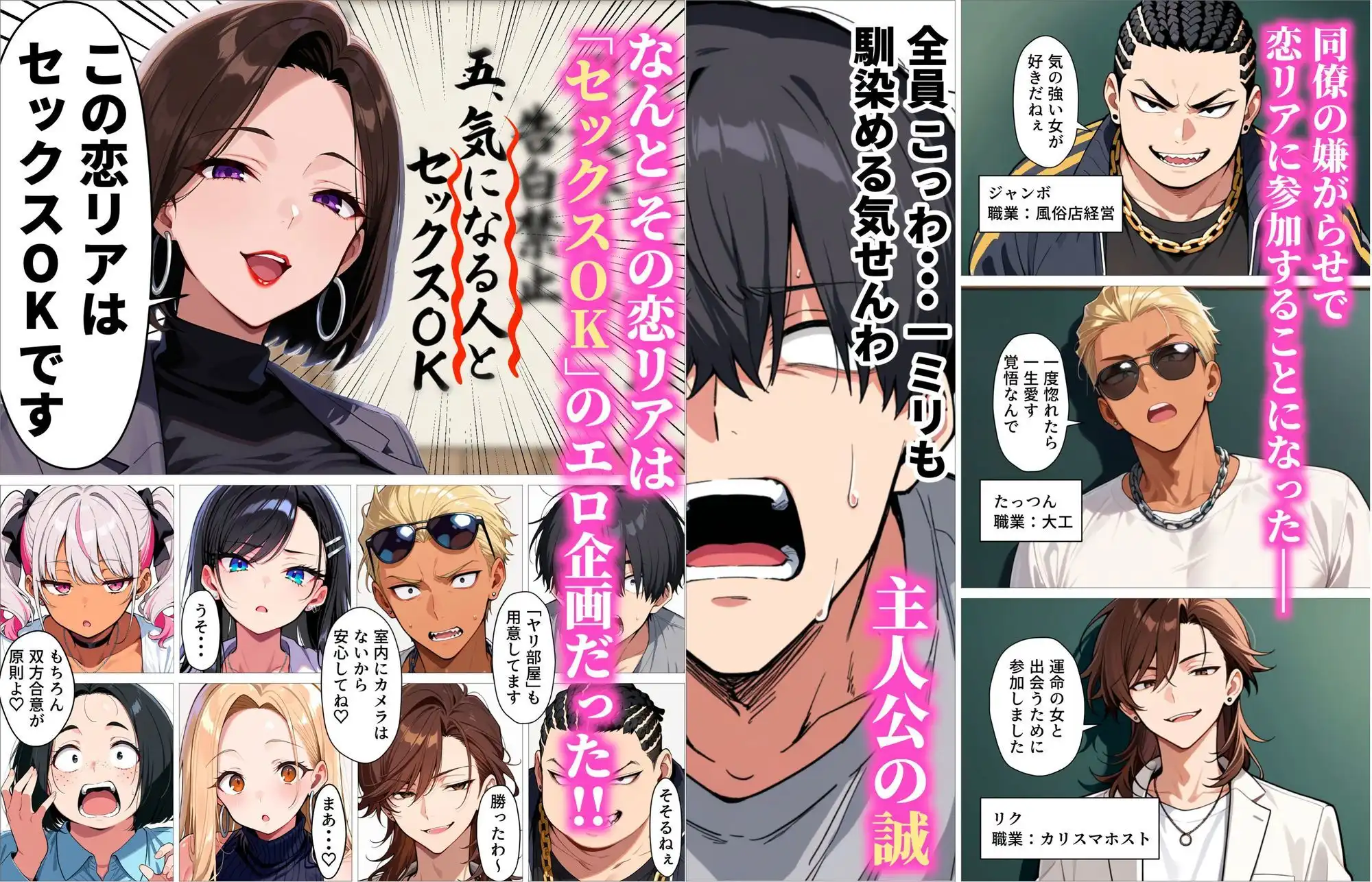 ギャル上等〜「セックスOK」の恋愛リアリティーショーで童貞が巨根無双する話〜 - サンプル3