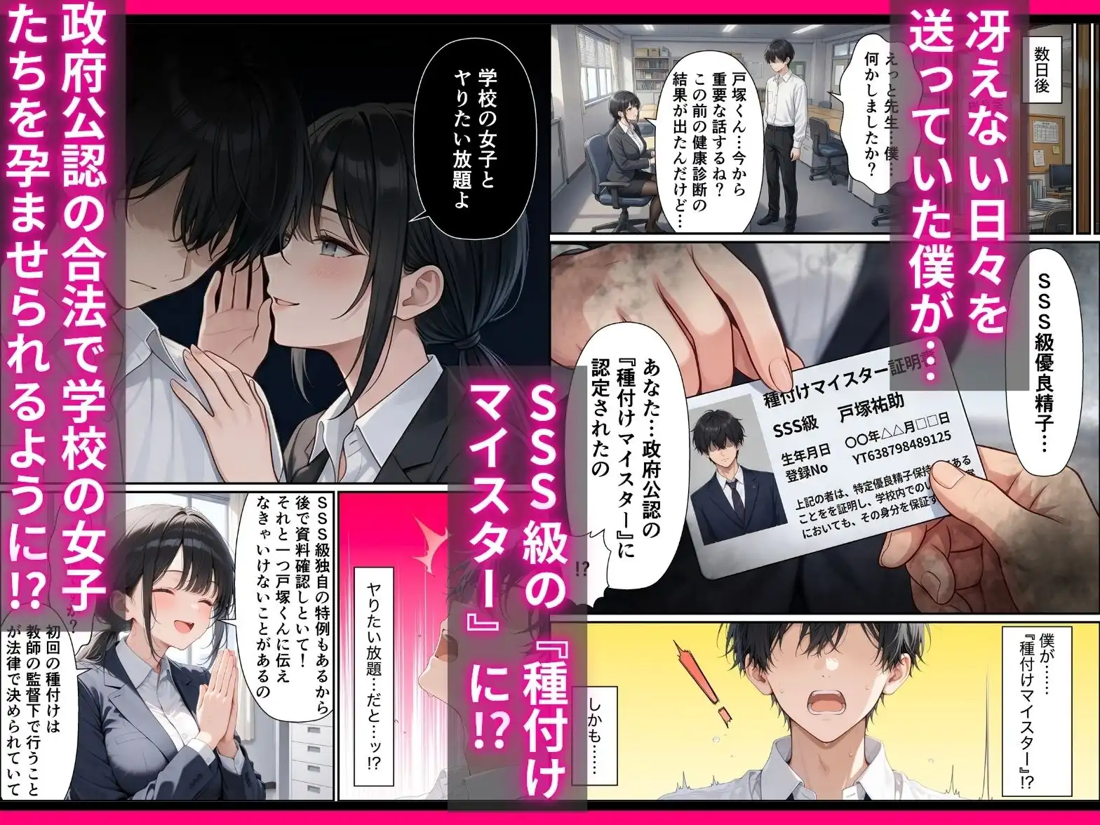 SSS級精子!?―政府公認種付けマイスターになった僕が性悪ギャルを指名する― - サンプル2