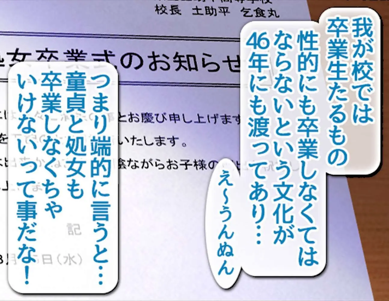 童貞処女卒業式-セ●クスしないと卒業できない学校-【合本版】 - ページ12